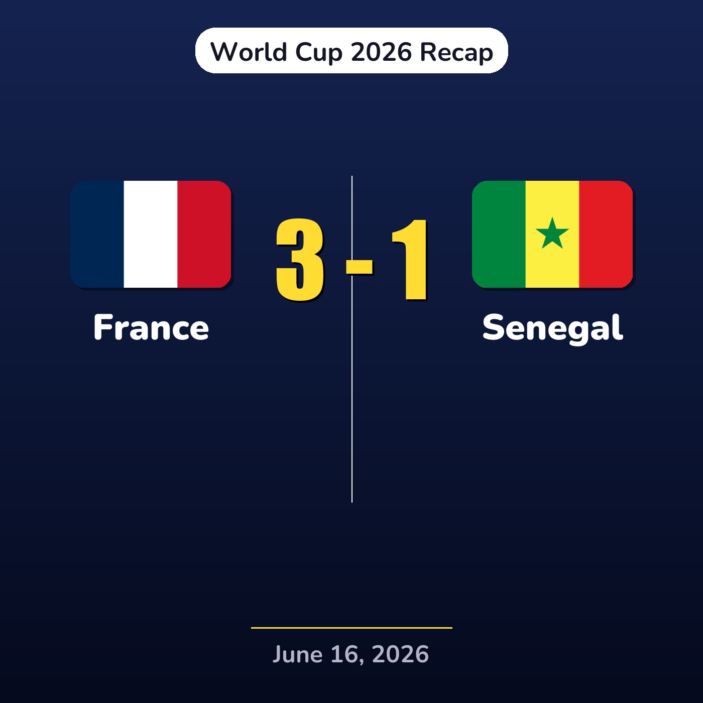 France vs Senegal | World Cup 2026 Recap episode artwork