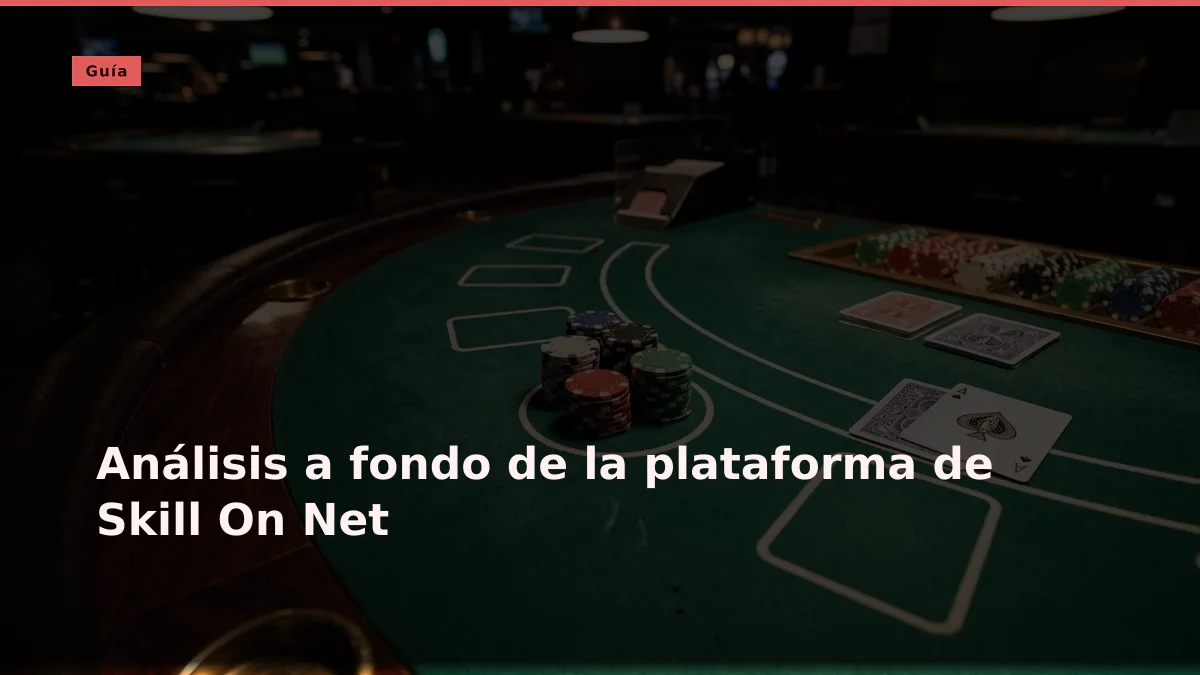 Análisis a fondo de la plataforma de Skill On Net