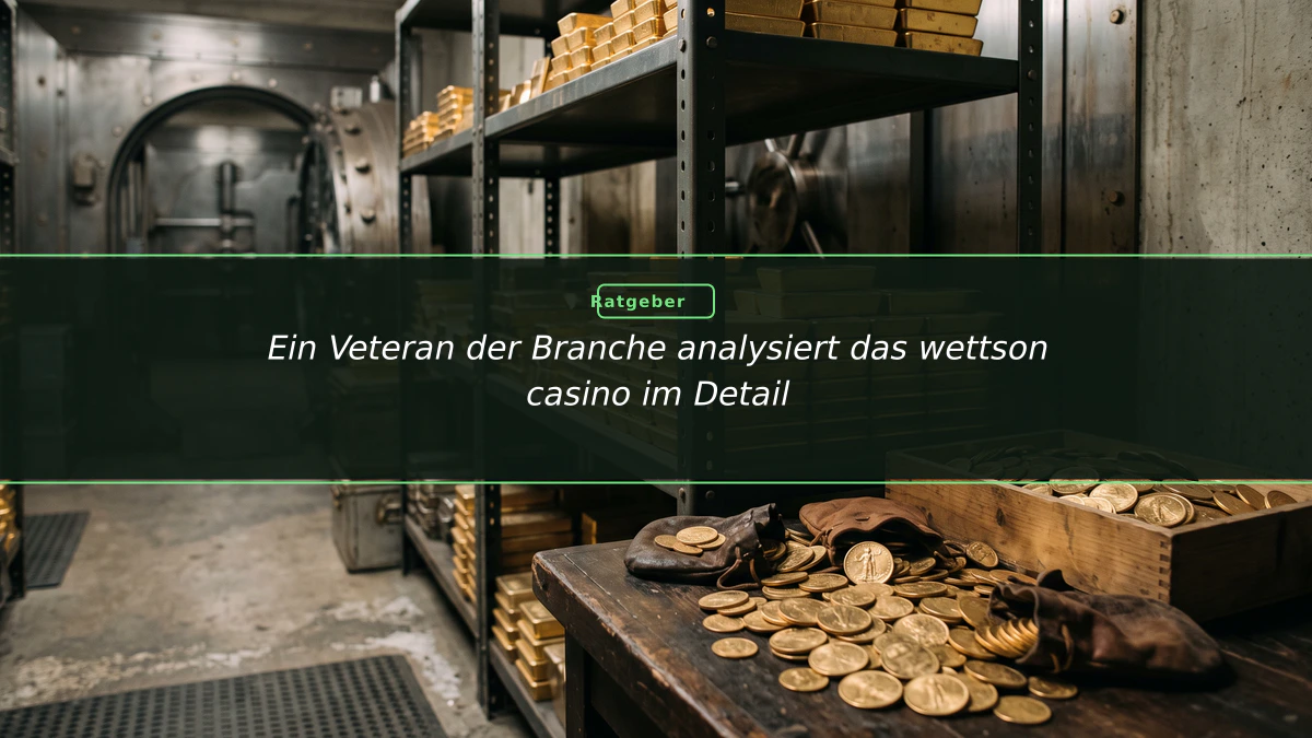 Ein Veteran der Branche analysiert das wettson casino im Detail