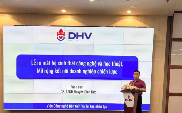 Lễ ra mắt hệ sinh th&aacute;i c&ocirc;ng nghệ v&agrave; học thuật, mở rộng kết nối doanh nghiệp chiến lược tại DHV