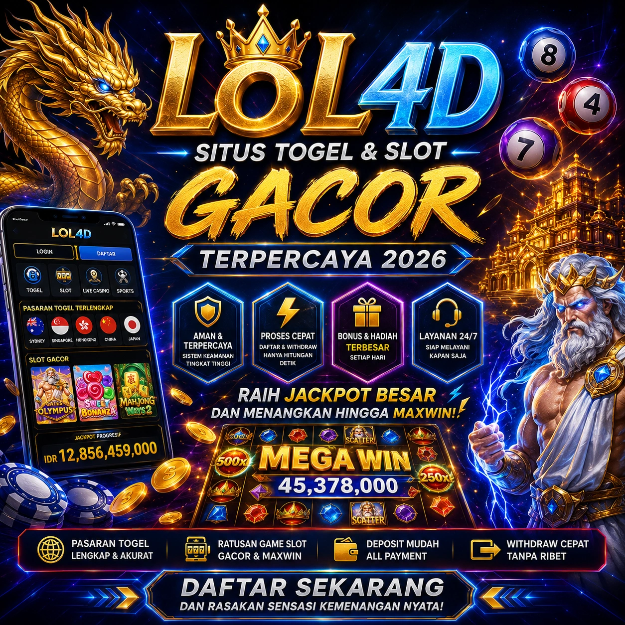 LOL4D: Situs Togel & Slot Gacor Terpercaya 2026 by Hey siriusly
