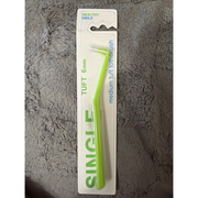 Healthy Smile Tuft Medium 6 mm Mono-Tuft Toothbrush, Green