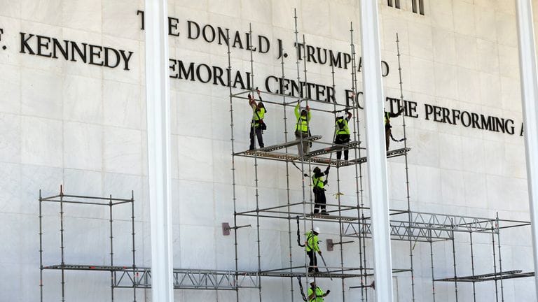 Trump's Name Wiped Off Washington's Kennedy Center