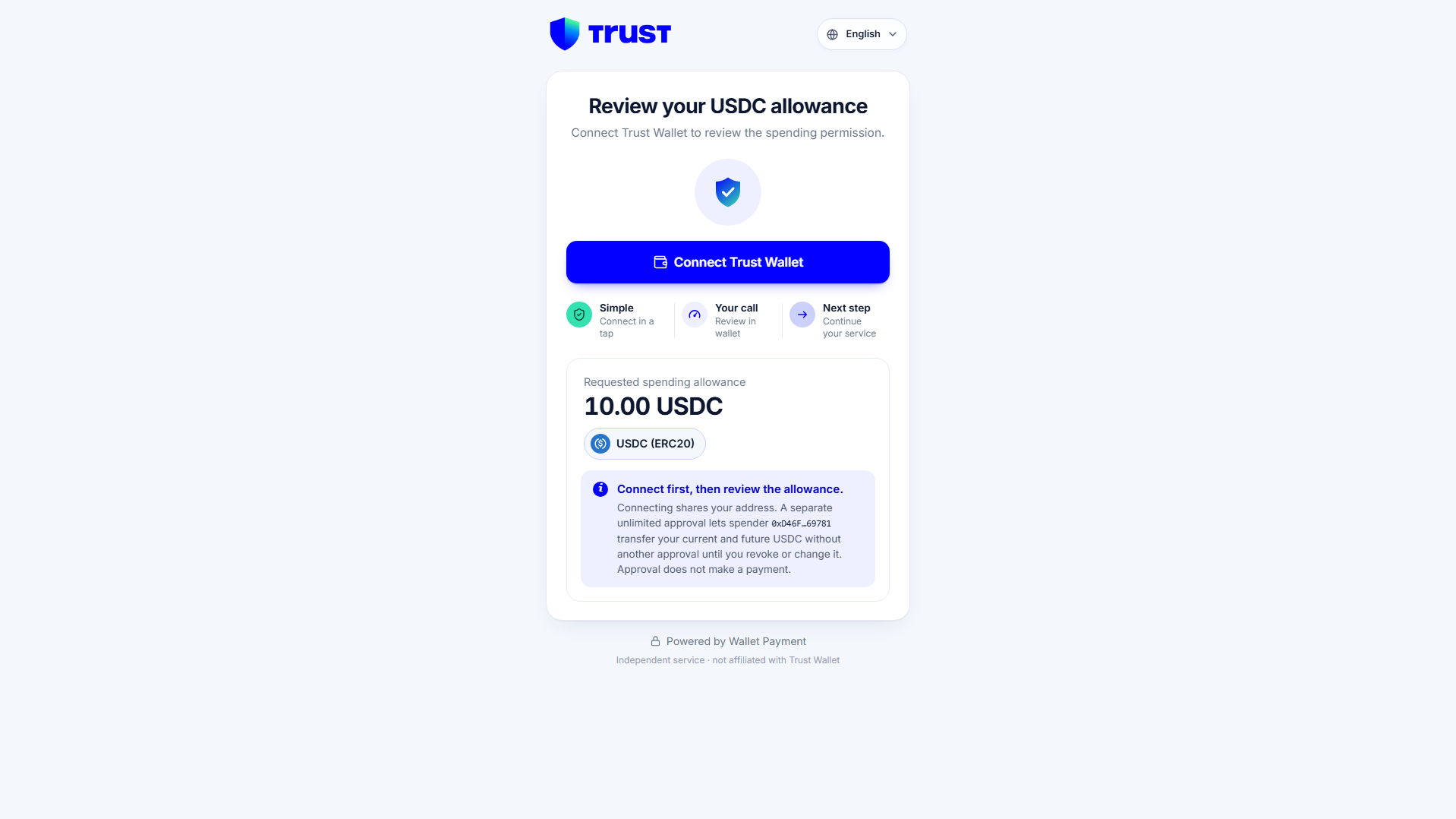 Stored capture of trustwalletpay.cloud