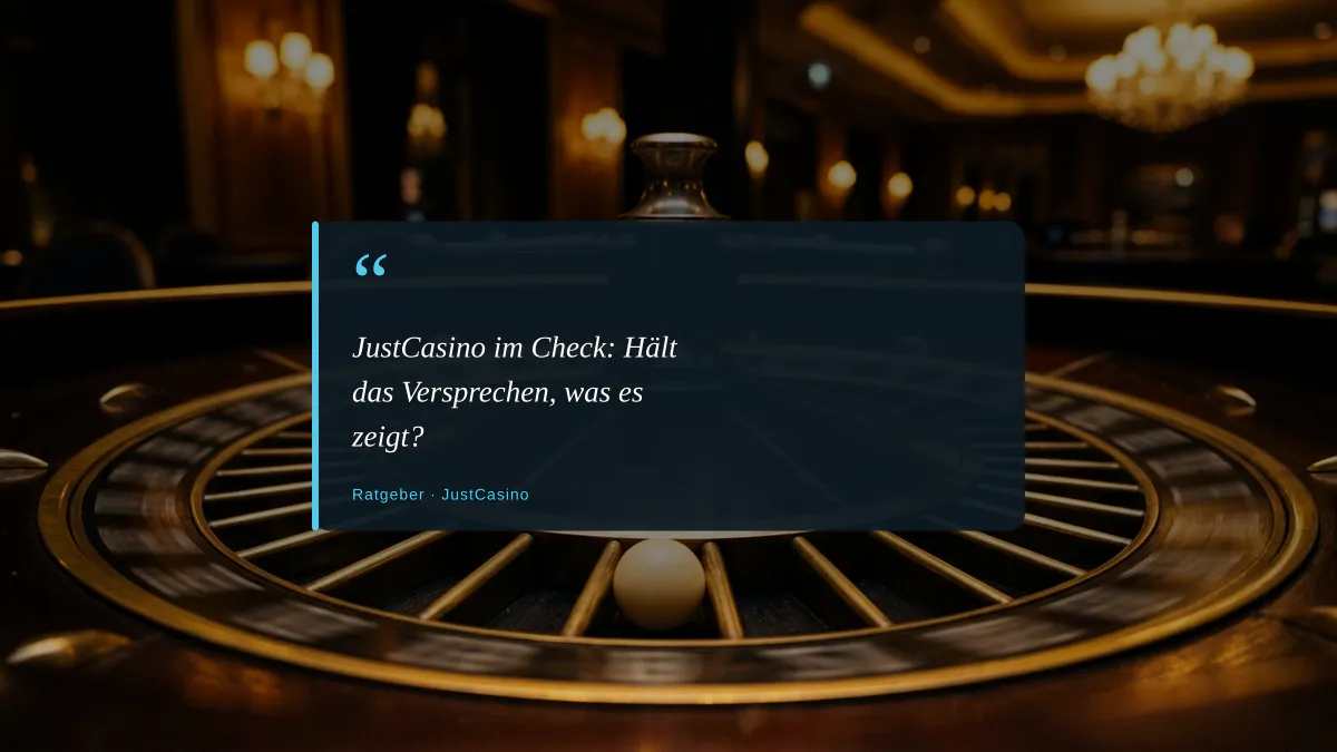 JustCasino im Check: Hält das Versprechen, was es zeigt?