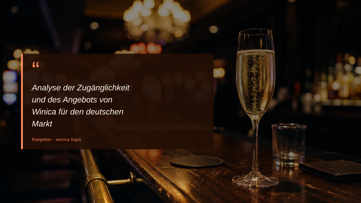Analyse der Zugänglichkeit und des Angebots von Winica für den deutschen Markt