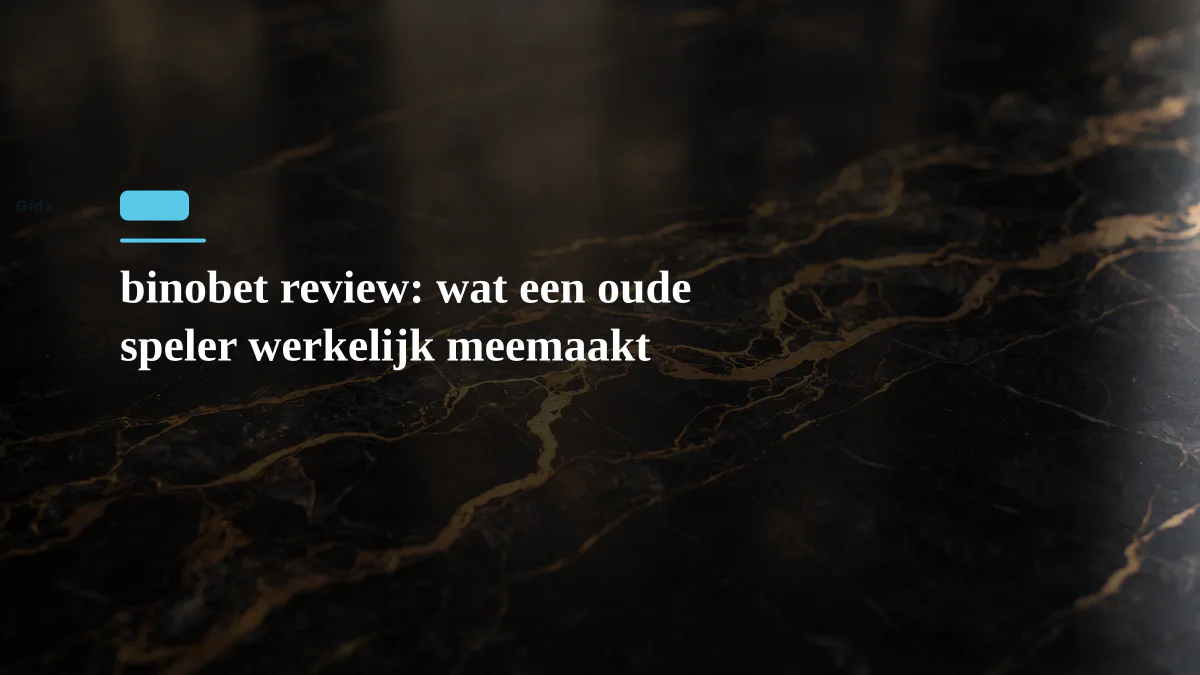 binobet review: wat een oude speler werkelijk meemaakt