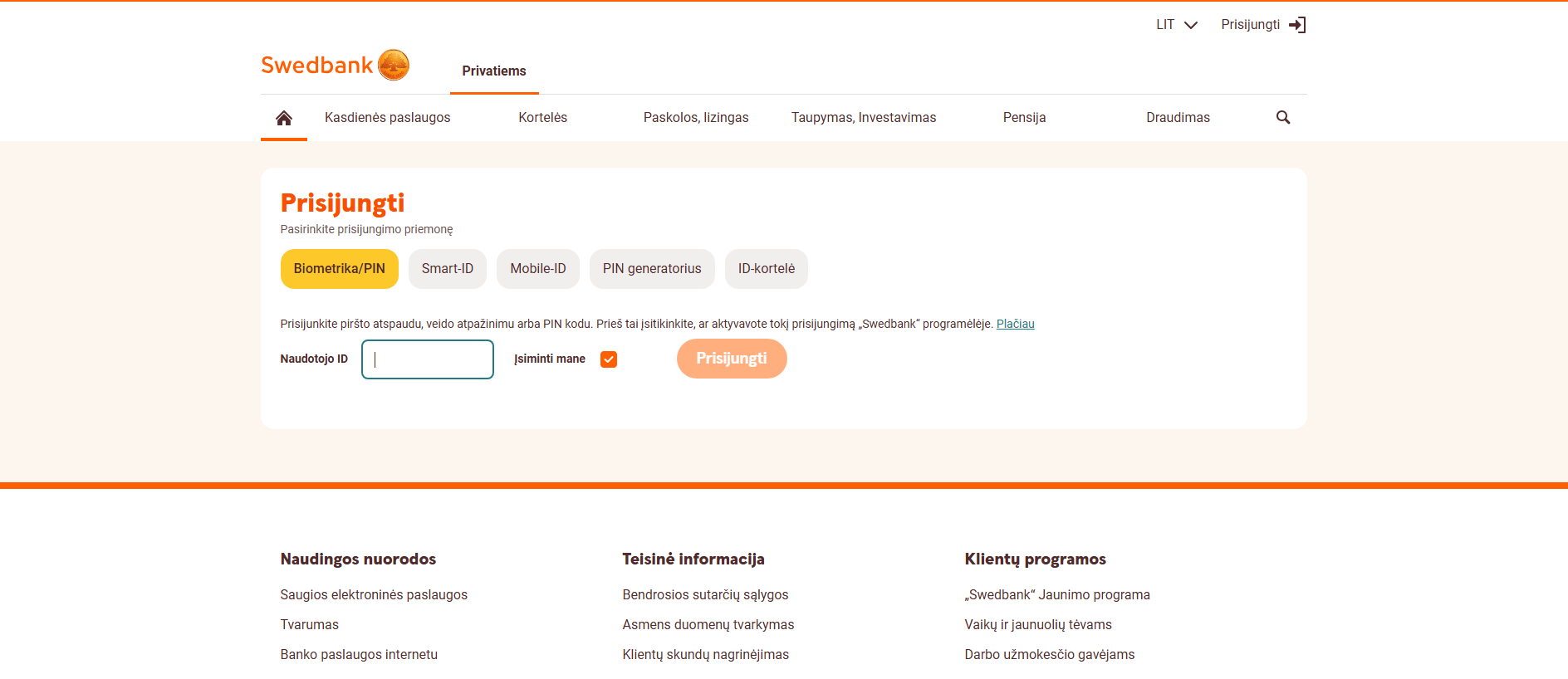 Forensic screenshot of greitasspatikras.cfd showing the phishing page layout