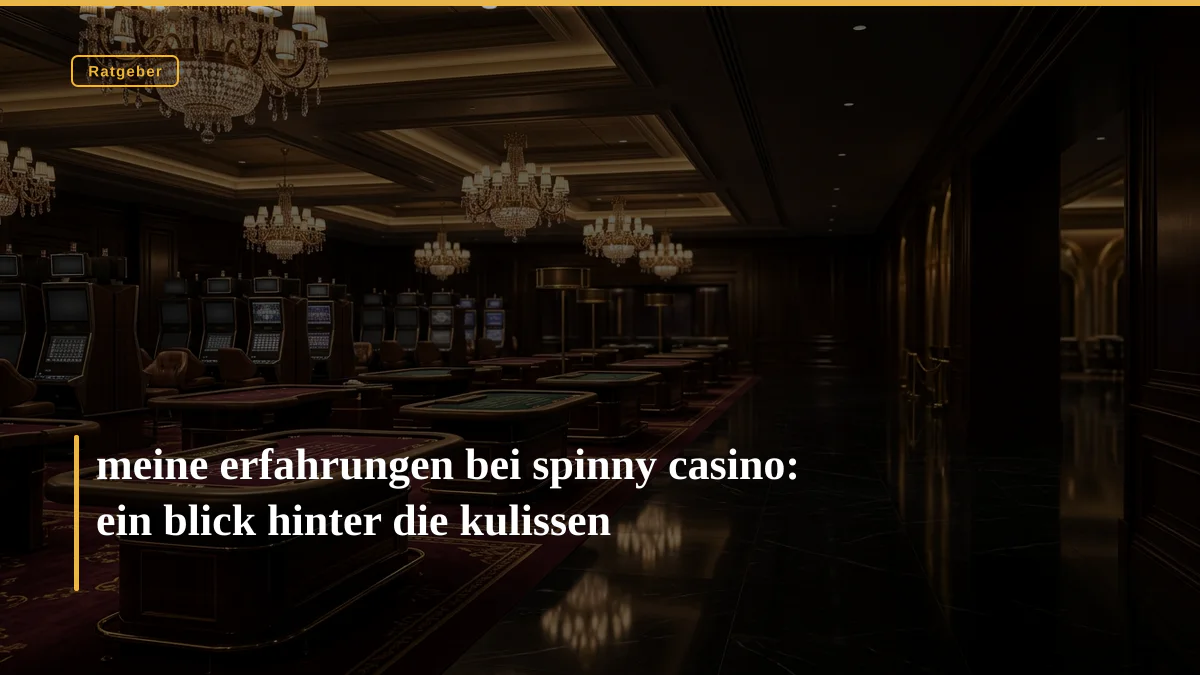 meine erfahrungen bei spinny casino: ein blick hinter die kulissen
