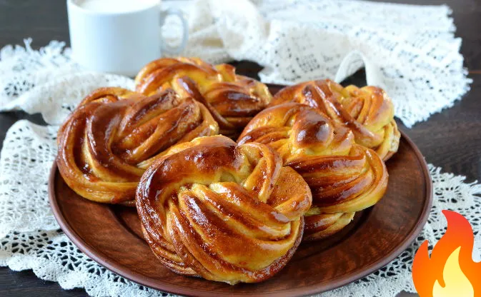 Постер Сдобные булочки с вареньем