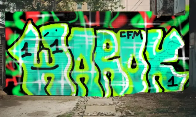 Graffiti artwork by Warok1