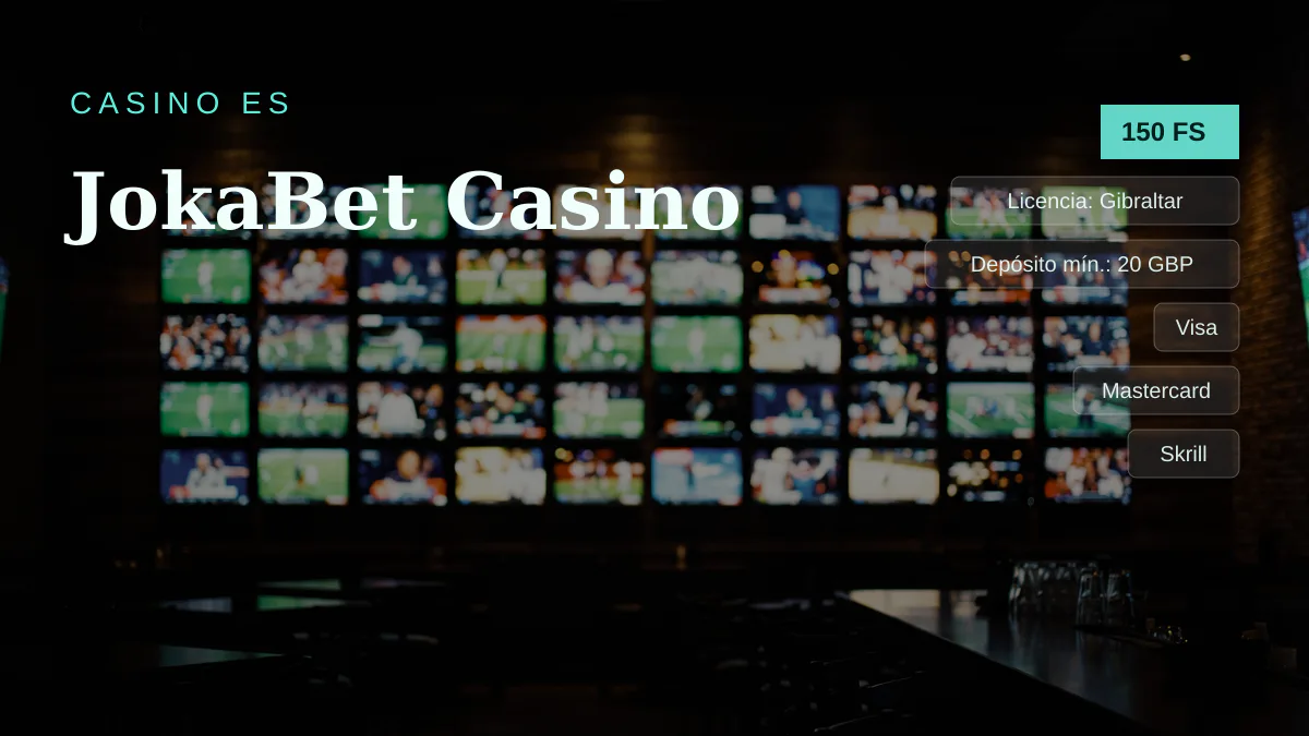 JokaBet Casino — bono de bienvenida 100% hasta 500€ + 150 FS, pagos: Visa, Mastercard, Skrill, Neteller, Boleto JokaBet Casino — bono de bienvenida 100% hasta 500€ + 150 FS, pagos: Visa, Mastercard, Skrill, Neteller, Boleto