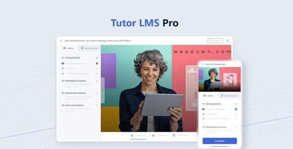 Download Tutor LMS Pro 4.0.2 + Certificate 1.3.2 + Payments – Most Powerful WordPress LMS Plugin