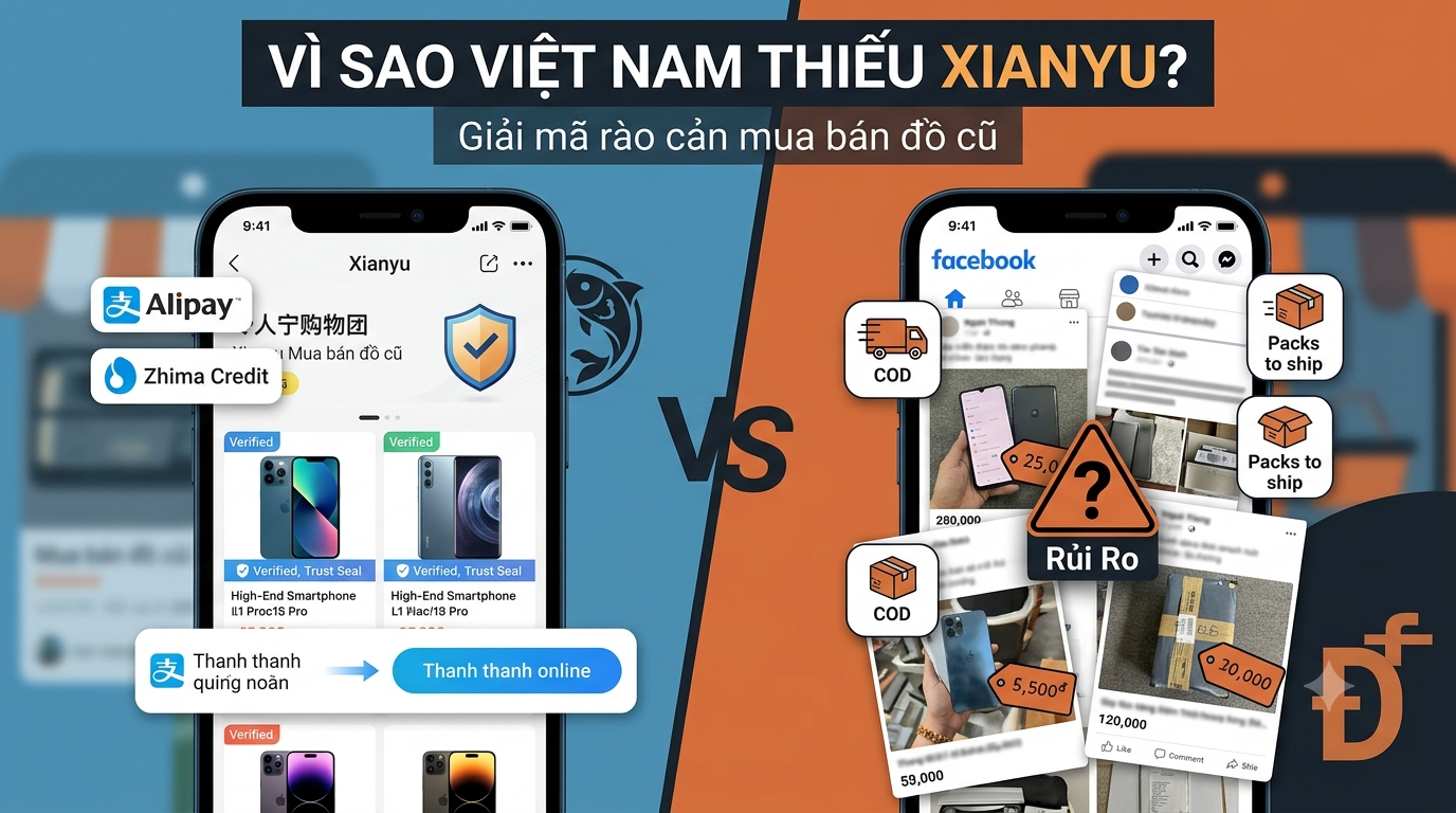 Lý do Việt Nam rất khó để xây dựng được nền tảng mua bán đồ cũ như Xianyu