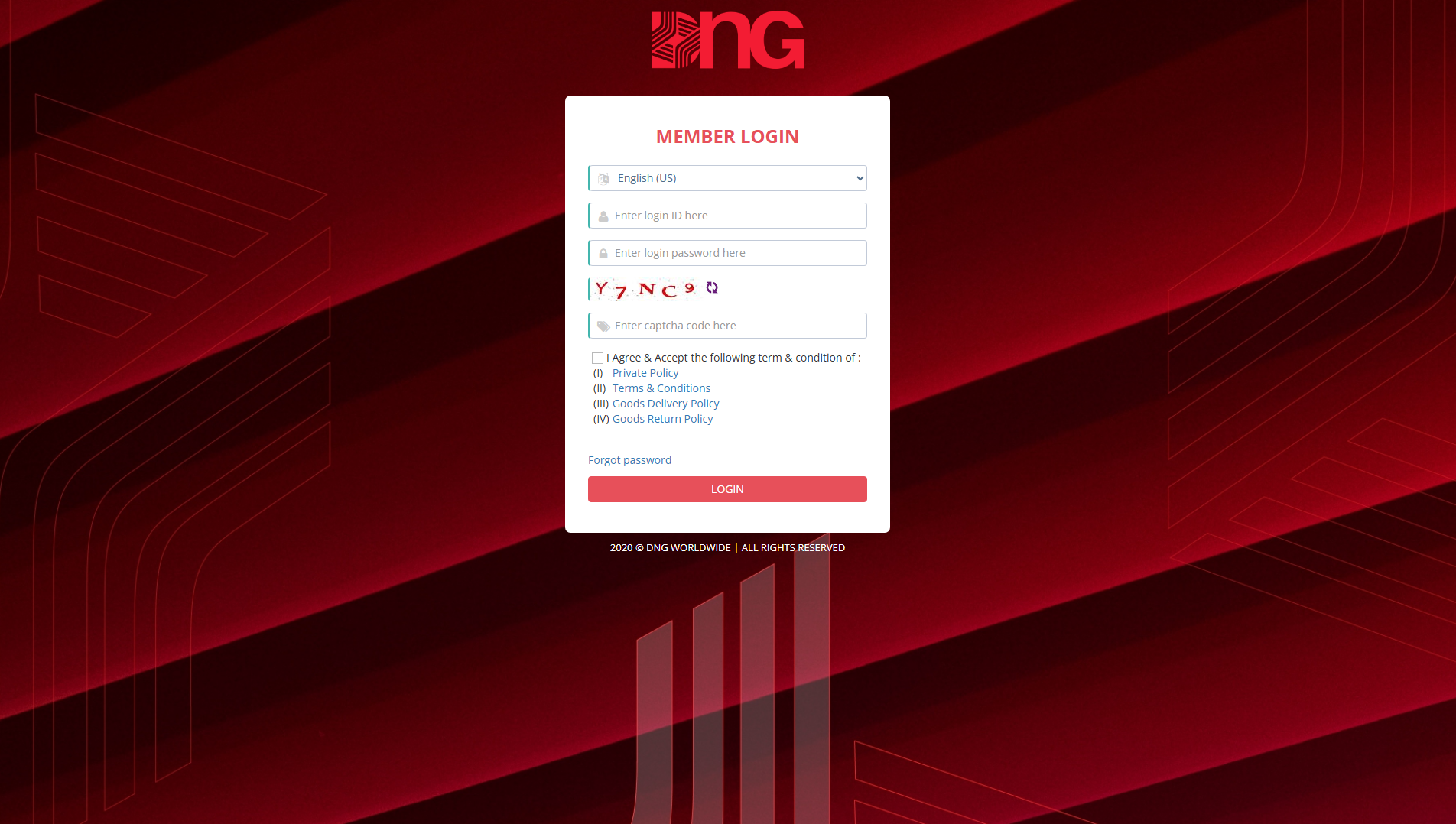 Forensic screenshot of dcnow.vip showing the phishing page layout