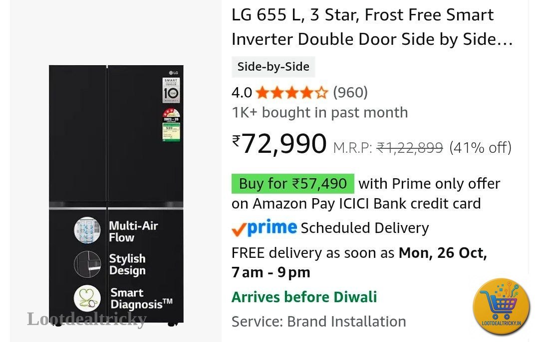 Lg 655 Ltr – Just ₹57490 | Limited Time Loot Offer Lg 655 Ltr – Just ₹57490 | Limited Time Loot Offer