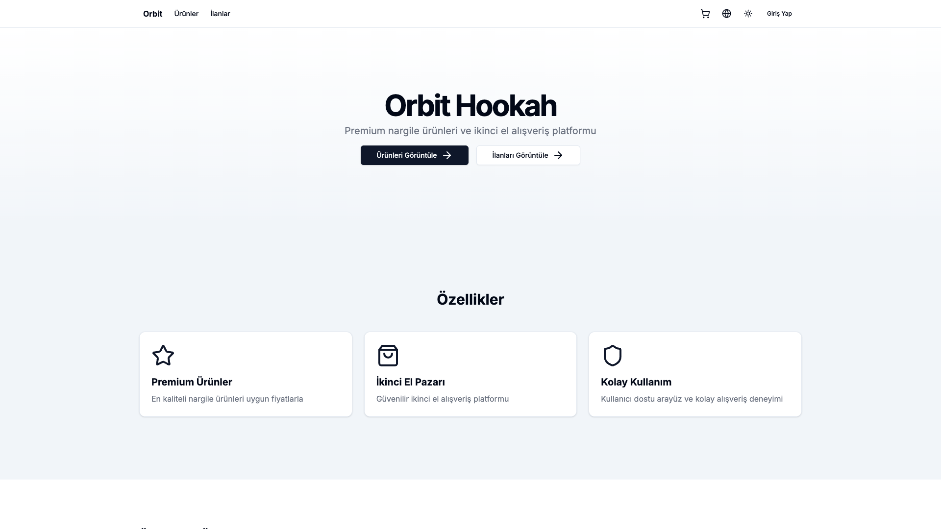 Orbit Hookah desktop view