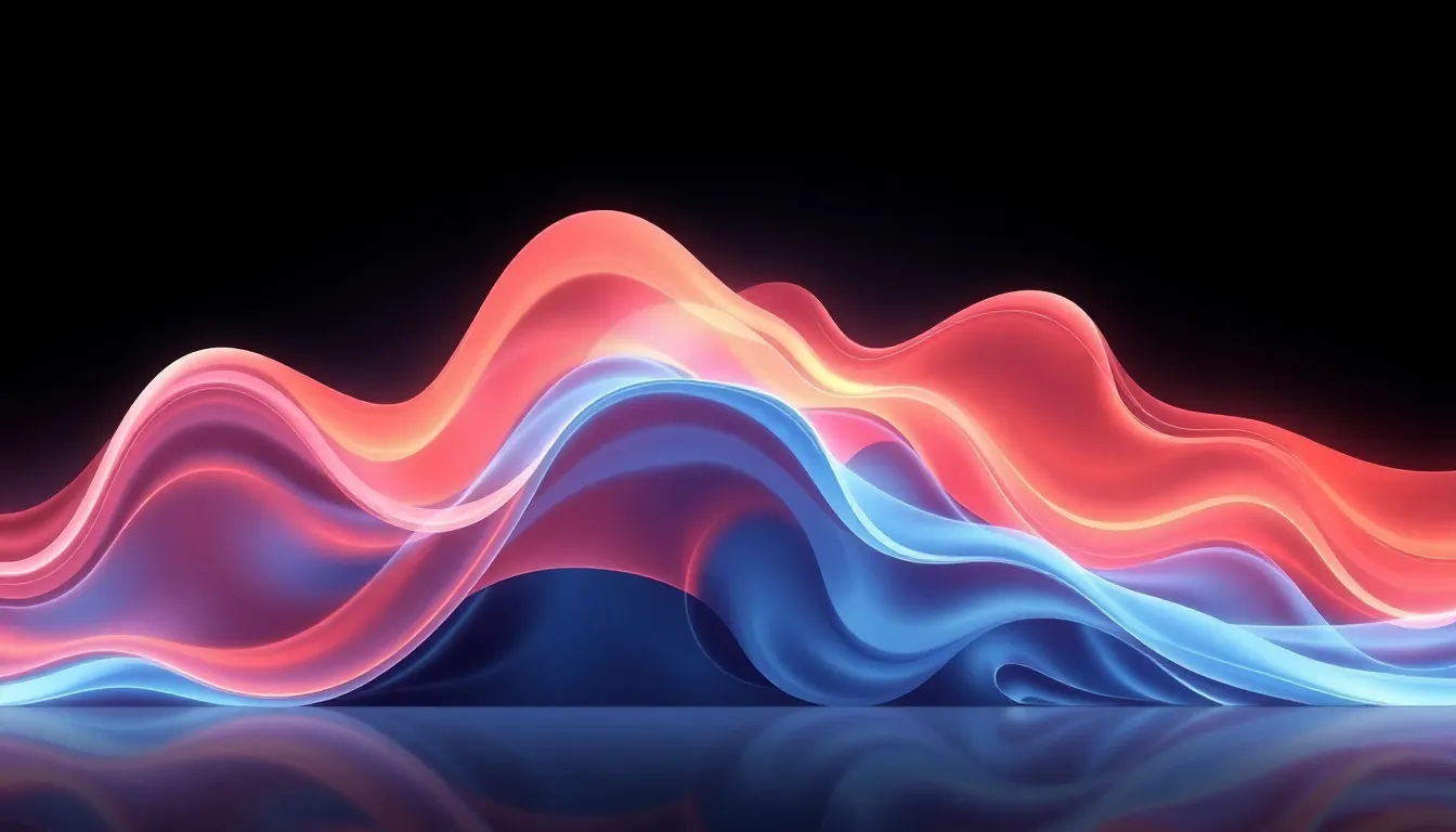 Vibrant abstract AI-generated wallpaper showcasing neural network patterns