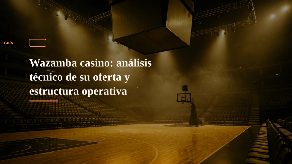 Wazamba casino: análisis técnico de su oferta y estructura operativa