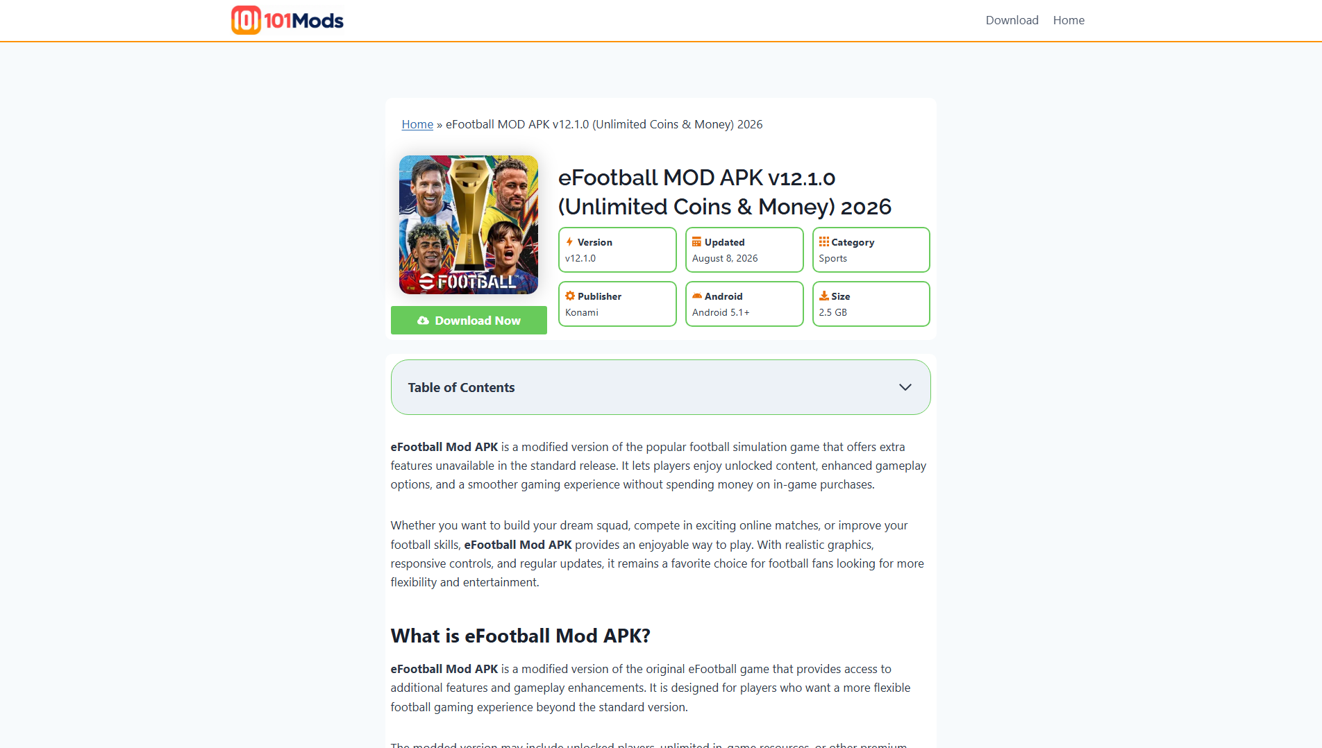 Stored capture of 101mods.com