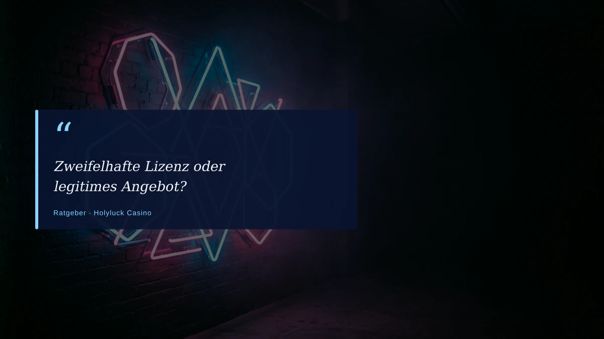 Zweifelhafte Lizenz oder legitimes Angebot?