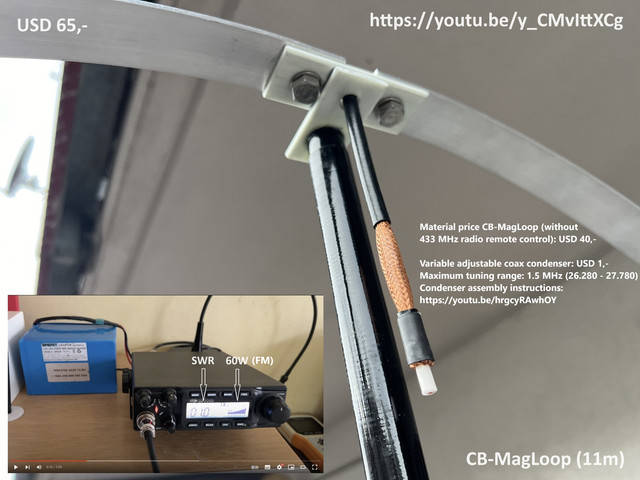 Mag Loop SWR 1 0 bei 60W
