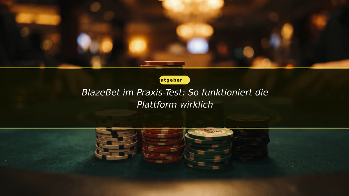 BlazeBet im Praxis-Test: So funktioniert die Plattform wirklich
