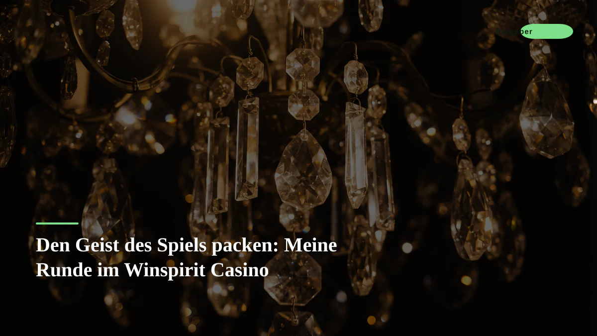 Den Geist des Spiels packen: Meine Runde im Winspirit Casino