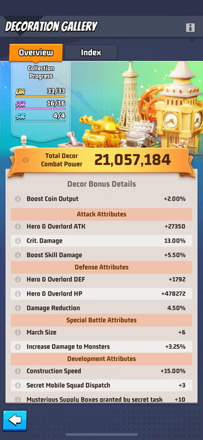 Last War Account - 60M+ 1st Squad - VIP 16