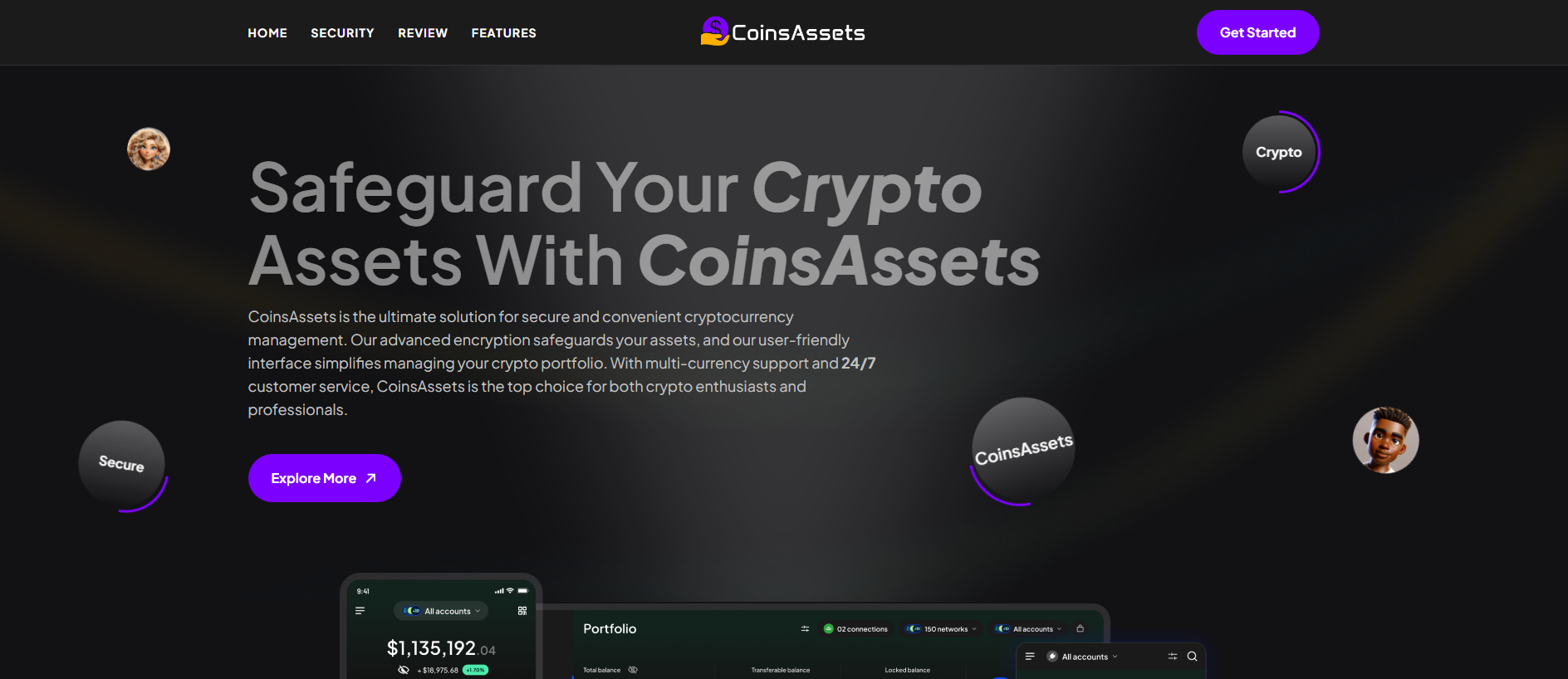 Stored capture of coinsassets.net