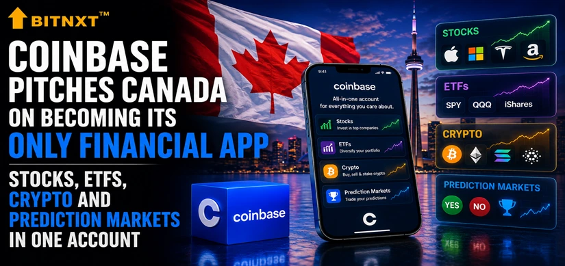 Coinbase Pitches Canada on Becoming Its Only Financial App — Stocks, ETFs, Crypto and Prediction Markets in One Account