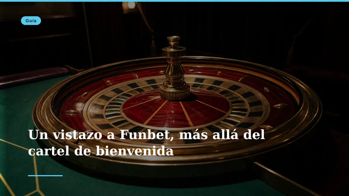 Un vistazo a Funbet, más allá del cartel de bienvenida