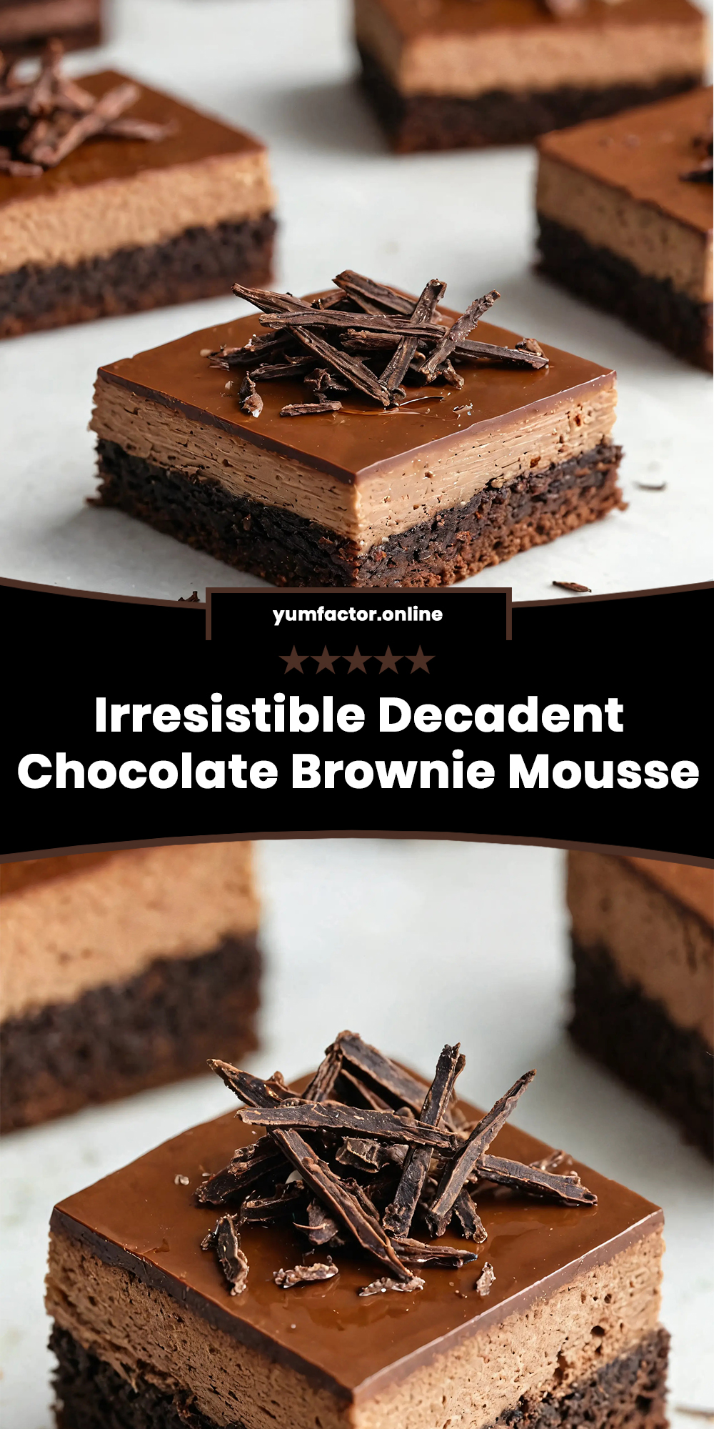 Irresistible Decadent Chocolate Brownie Mousse