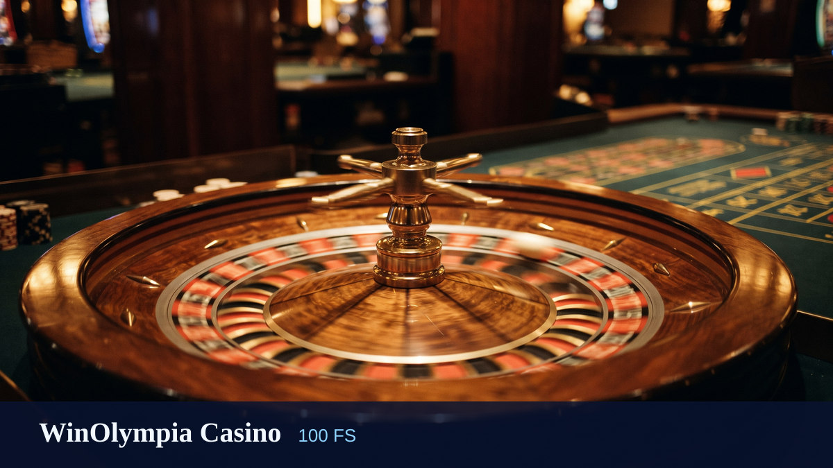 WinOlympia Casino — welkomstbonus 100% tot 1.000 EUR + 100 FS, betalingen: Visa, Mastercard
