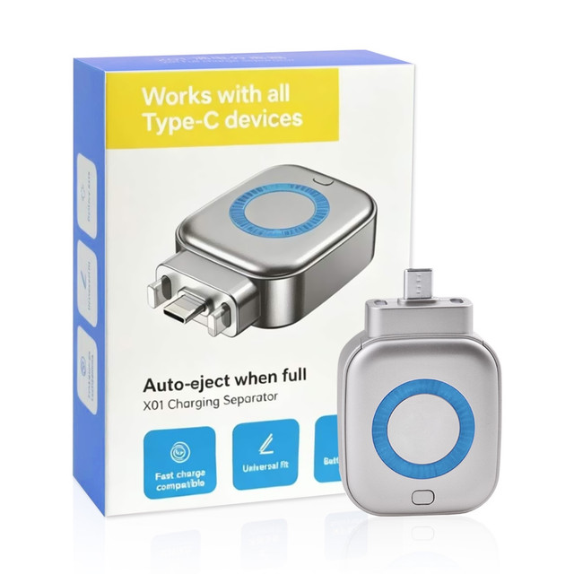 Type-C Auto Power Cutoff Charge Separator Protector Supports Up to 140W Charging
