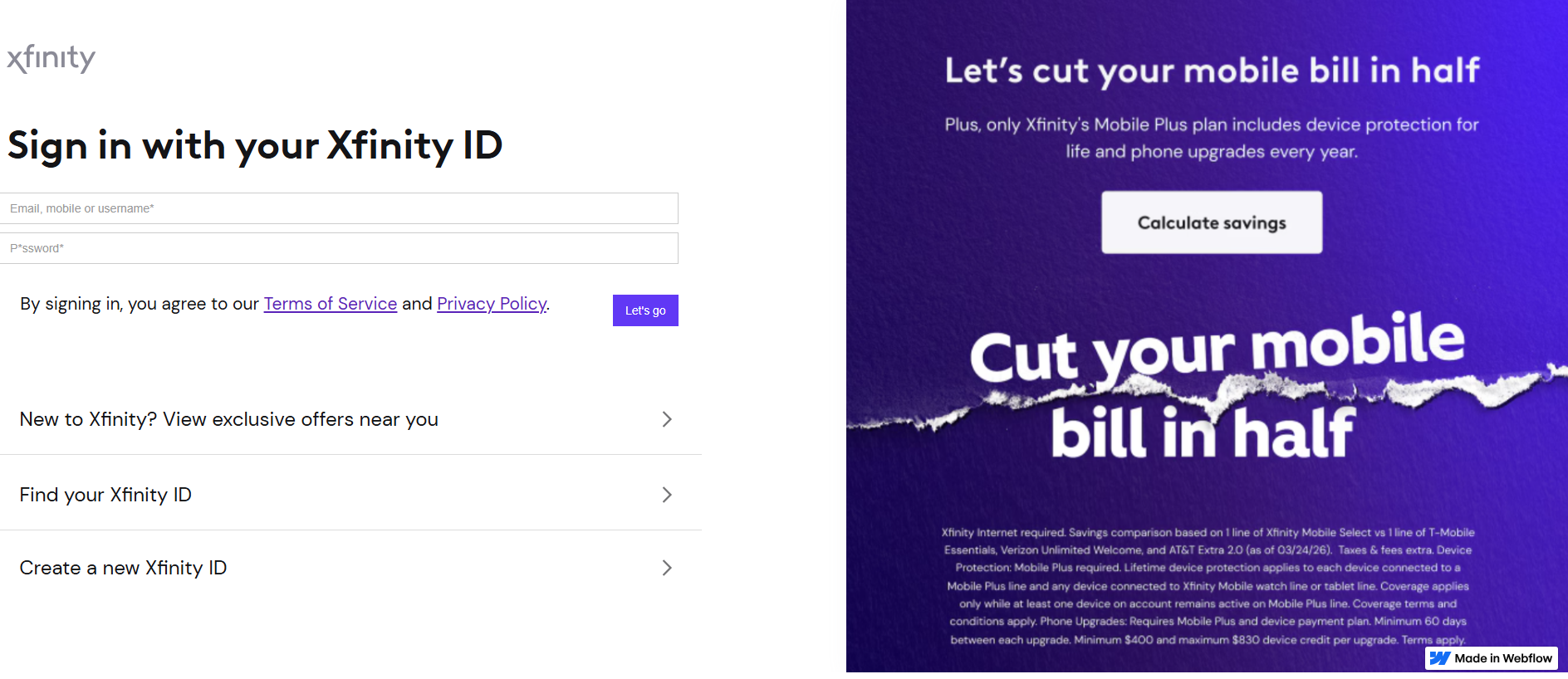 Forensic screenshot of [REDACTED] showing the phishing page layout
