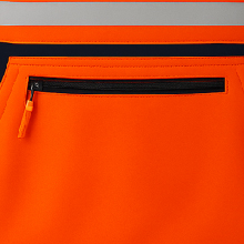Zipped kangaroo pocket detail