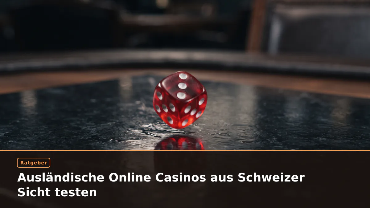 Ausländische Online Casinos aus Schweizer Sicht testen