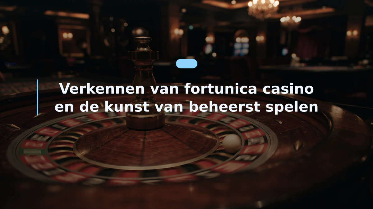 Verkennen van fortunica casino en de kunst van beheerst spelen
