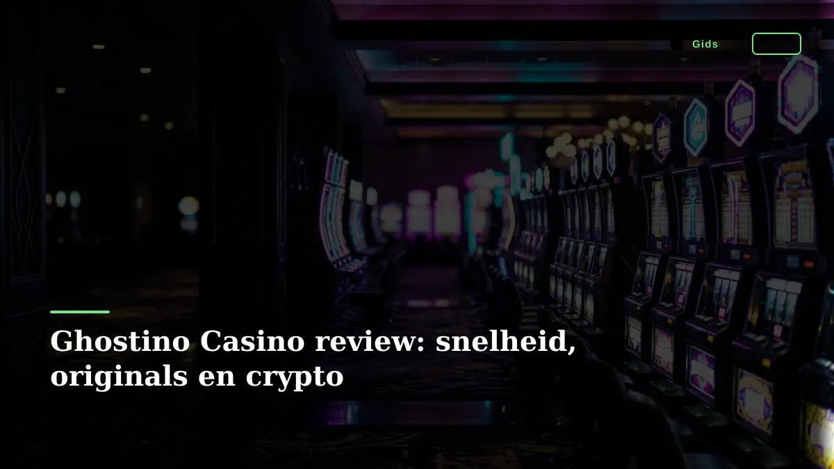 Ghostino Casino review: snelheid, originals en crypto