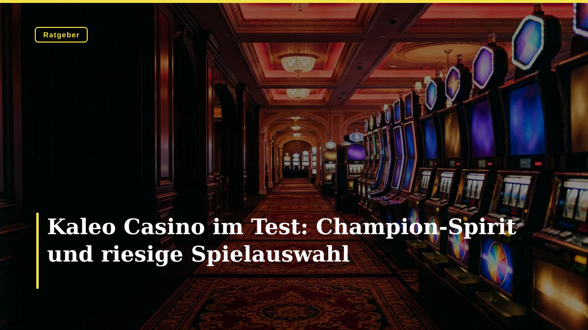 Kaleo Casino im Test: Champion-Spirit und riesige Spielauswahl