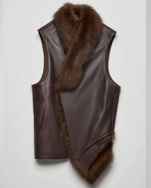 Western Fur-Trim Vest