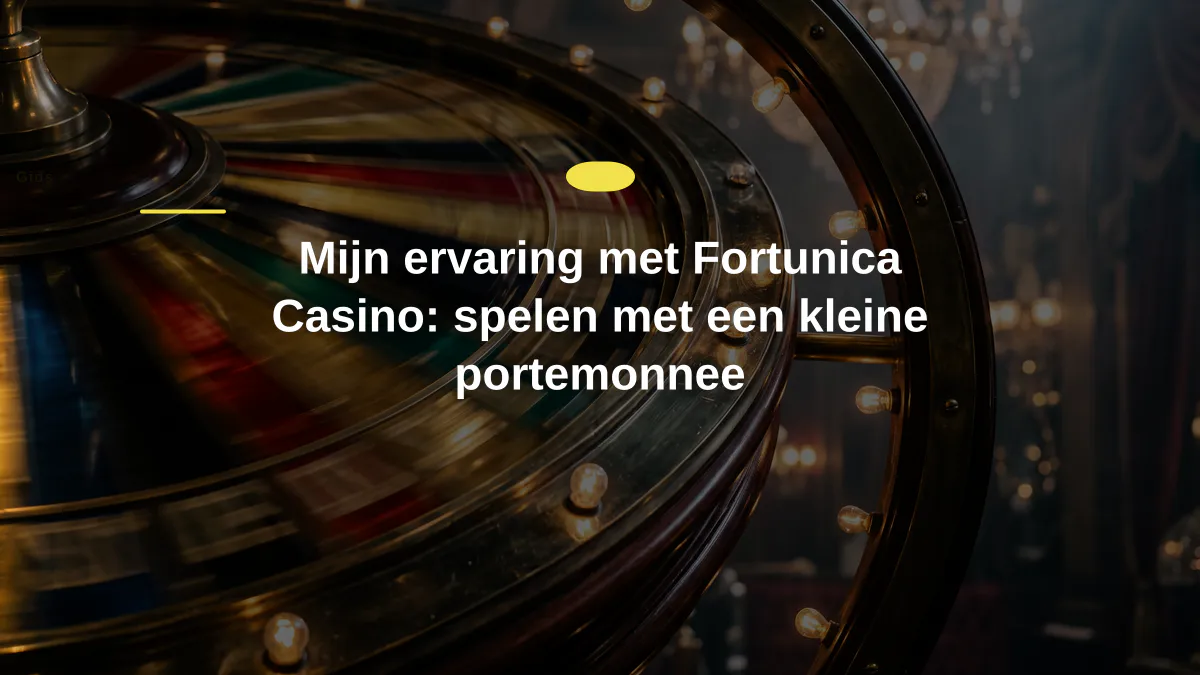 Mijn ervaring met Fortunica Casino: spelen met een kleine portemonnee