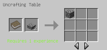 Uncrafting Stonecutter Recipes