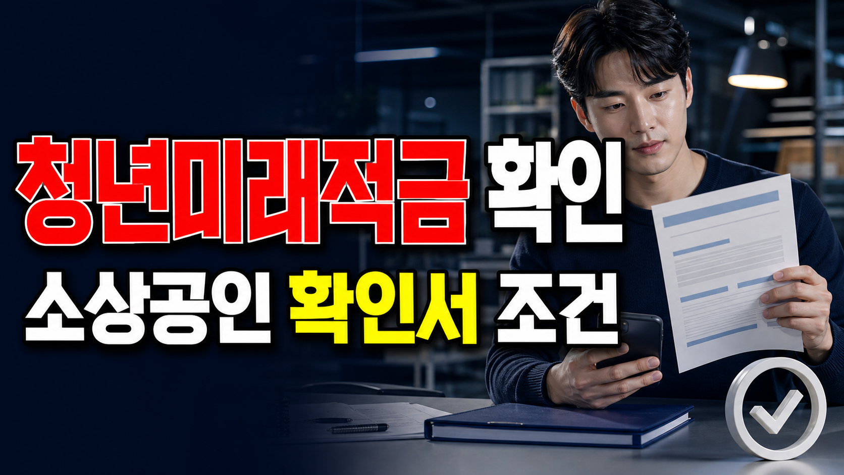 청년미래적금 소상공인도 바로 신청 가능할까? 확인서 발급 조건 먼저 확인 관련 핵심 정보를 상징적으로 보여주는 썸네일 이미지