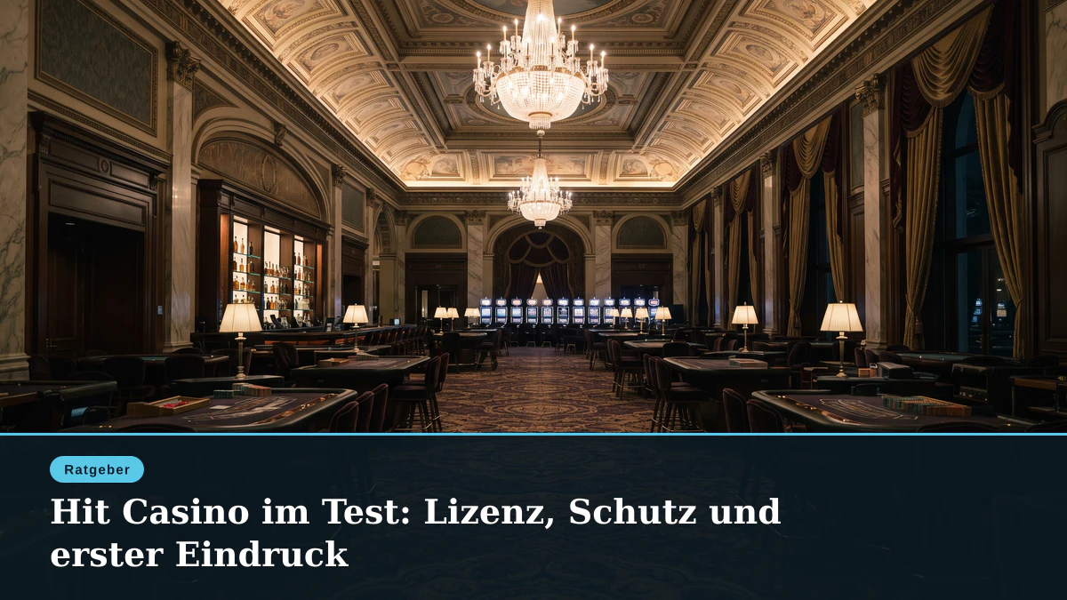 Hit Casino im Test: Lizenz, Schutz und erster Eindruck
