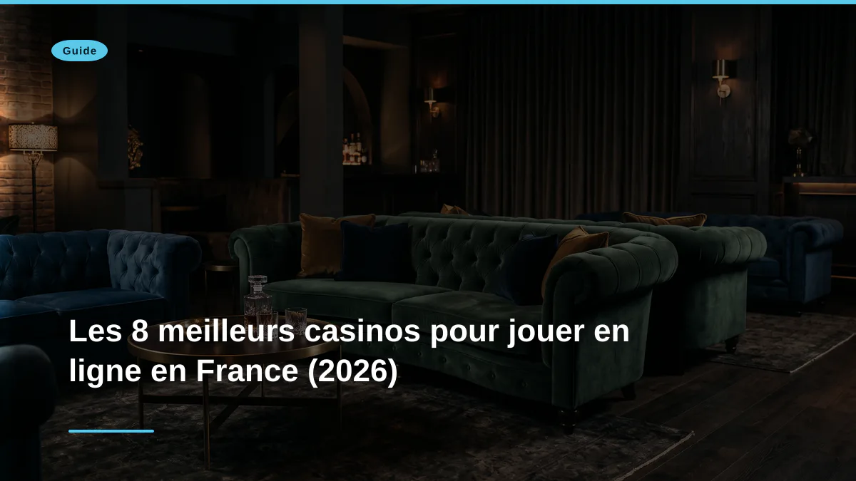 Les 8 meilleurs casinos pour jouer en ligne en France (2026)