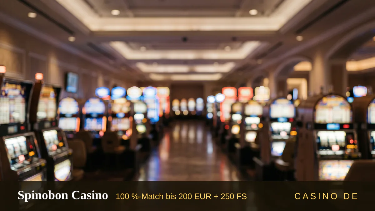 Spinobon Casino — Willkommensbonus 100 %-Match bis 200 EUR + 250 FS, Zahlungen: Visa, Mastercard, Skrill, Neteller, Sofort Spinobon Casino — Willkommensbonus 100 %-Match bis 200 EUR + 250 FS, Zahlungen: Visa, Mastercard, Skrill, Neteller, Sofort