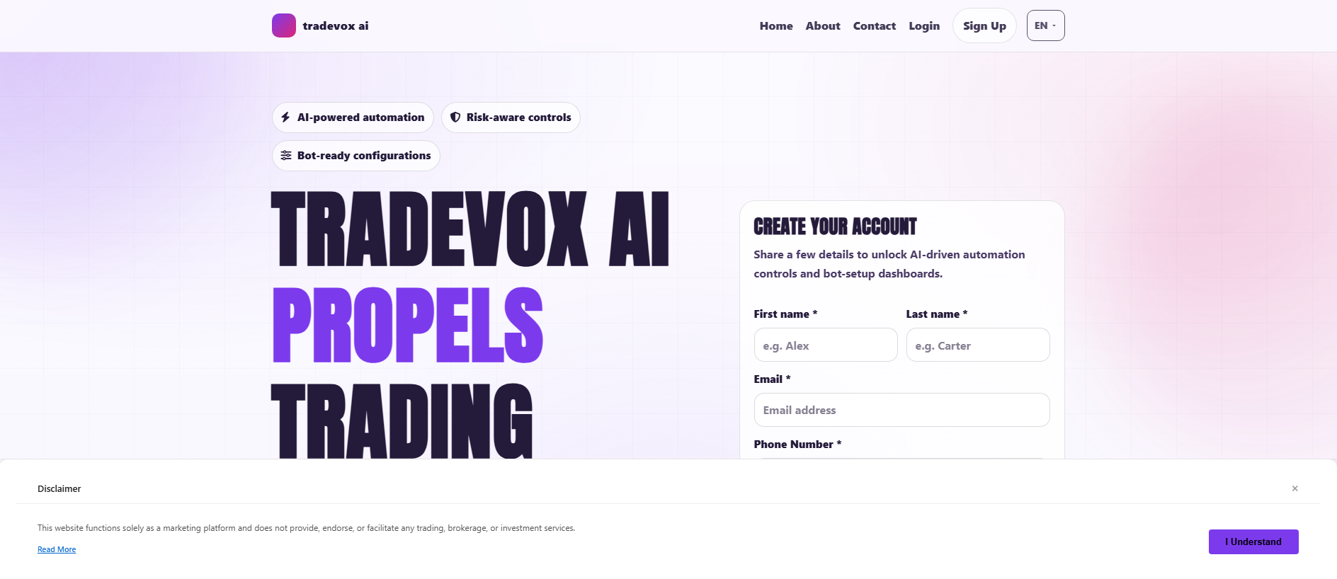 Stored capture of tradevoxai-app.click