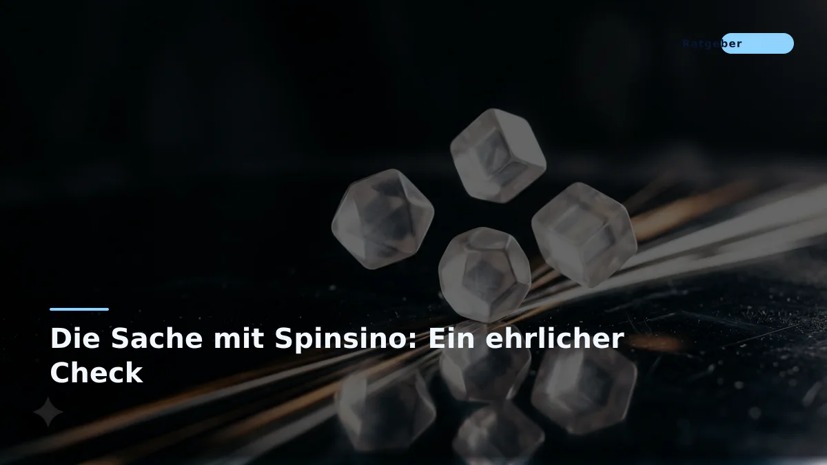 Die Sache mit Spinsino: Ein ehrlicher Check